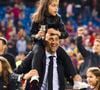 Luis Enrique et sa fille Xana - Le FC Barcelone remporte la Coupe du Roi contre Séville et s'offre le doublé à Madrid en Espagne. Photo : GTRES / BESTIMAGE
