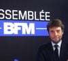 France Inter souhaite "redonner une coloration plus politique" à l’interview de 7h50 et voit en Benjamin Duhamel le candidat parfait au poste.
Exclusif - Benjamin Duhamel apparaît pour une interview sur BFM TV à Paris, France, le 10 décembre 2024. Photo by Jerome Dominé/ABACAPRESS.COM