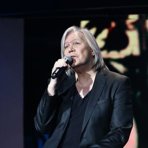 Exclusif - Patrick Juvet à l'émission "Hier Encore" à l'Olympia", le 17 janvier 2015.
Photo : Cyril Moreau / Bestimage