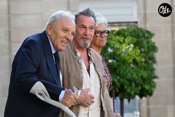 Florent Pagny -  Personnalités à la sortie de la cérémonie de remise de légion d'honneur de Jean-Paul Bigard, Pdg de l'entreprise éponyme, au palais de l'Elysée à Paris le 27 mai 2026.

© Lionel Urman / Bestimage
