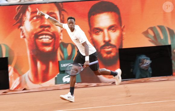 Gaël Monfils - Soirée "Gael & Friends" à Roland Garros sur le court Philippe Chatrierà Paris le 21 mai 2026. © Marc Ausset-Lacroix/Bestimage