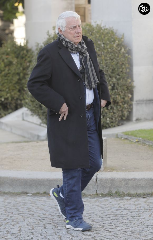 Charles Biétry - Cérémonie funéraire du journaliste, animateur de télévision et animateur de radio français Philippe Gildas dans la salle de la Coupole du crématorium du cimetière du Père-Lachaise à Paris, en France, le 5 novembre 2018.