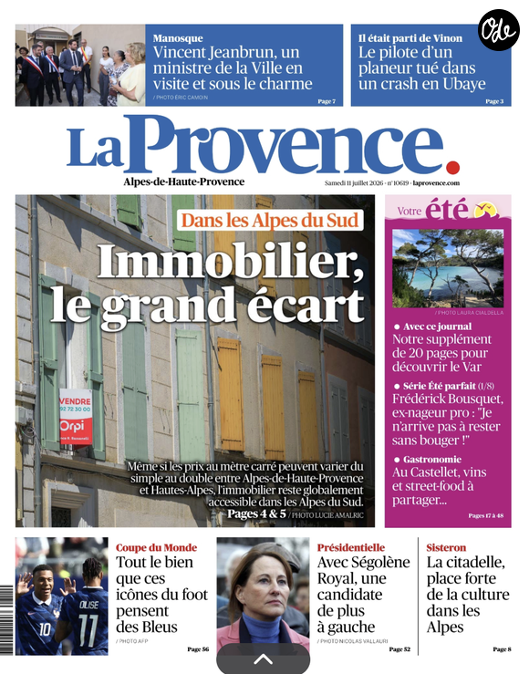 "La Provence" Juillet 2026