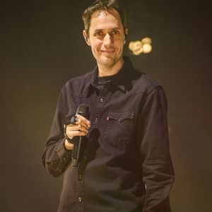 Le slameur Grand Corps Malade en concert au Forest National à Forest, en Belgique, le 14 janvier 2024. Photo : Quinet Jm/Belpress/Andbz/Abaca