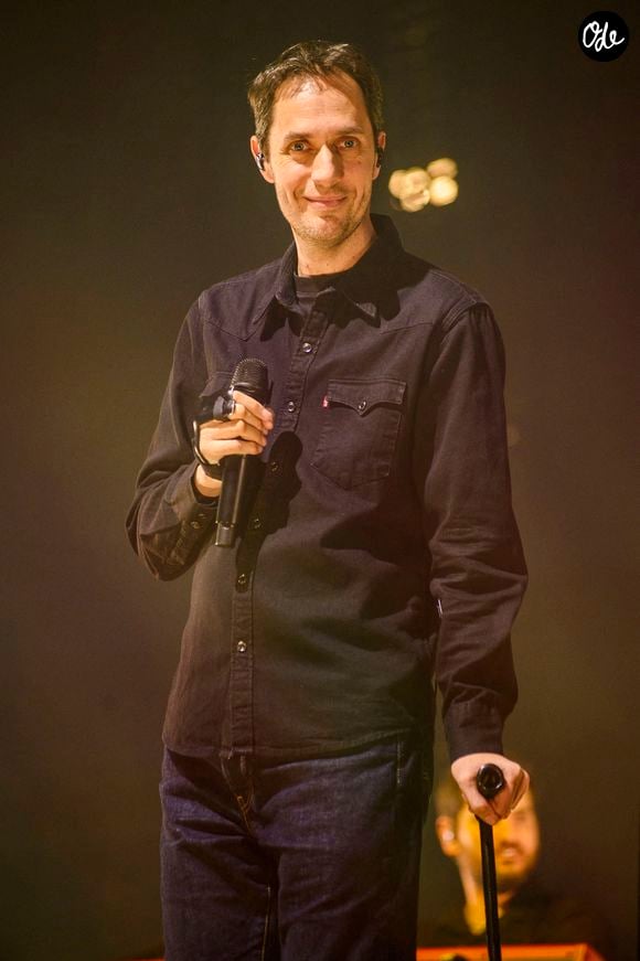 Le slameur Grand Corps Malade en concert au Forest National à Forest, en Belgique, le 14 janvier 2024. Photo : Quinet Jm/Belpress/Andbz/Abaca