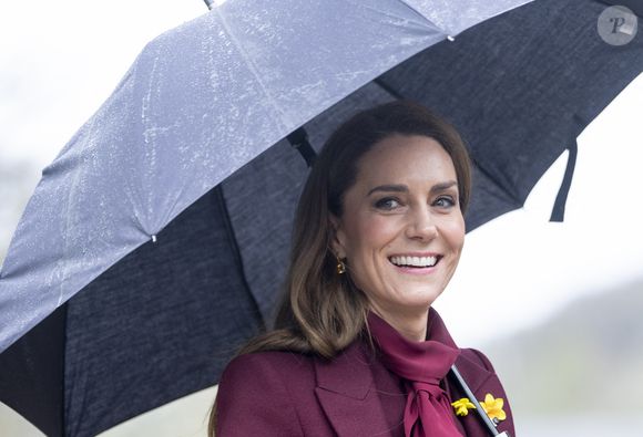 Le Prince William, le Prince de Galles, et Catherine, la Princesse de Galles, visitent Powys, à l'occasion de la fête de la Saint Davids. Photo par GOFF  / BESTIMAGE
