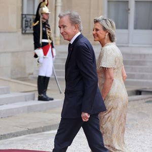 Bernard Arnault et sa femme Hélène Mercier-Arnault - Dîner d'état en l'honneur du président des Etats-Unis et sa femme au palais de l'Elysée à Paris, à l'occasion de leur visite officielle en France. Le 8 juin 2024
© Jacovides-Moreau / Bestimage