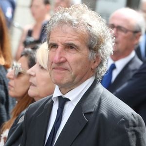 Gérard Leclerc - Sortie des obsèques de Pierre Bellemare à l'église Saint-Roch de Paris, France, le 31 mai 2018.  
Crédit : Agence/Bestimage