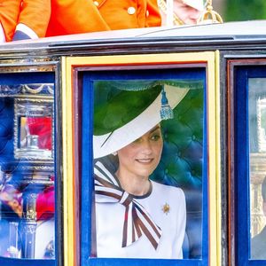 Catherine (Kate) Middleton, princesse de Galles et Le prince Louis de Galles - Les membres de la famille royale britannique lors de la parade Trooping the Color à Londres, Royaume Uni, le 15 juin 2024. © Backgrid USA/Bestimage