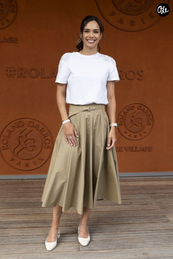 Marine Lorphelin (Miss France 2013) au Village lors des Internationaux de France de Tennis de Roland Garros 2025 le 3 juin 2025 à Paris. © Moreau / Jacovides / Bestimage