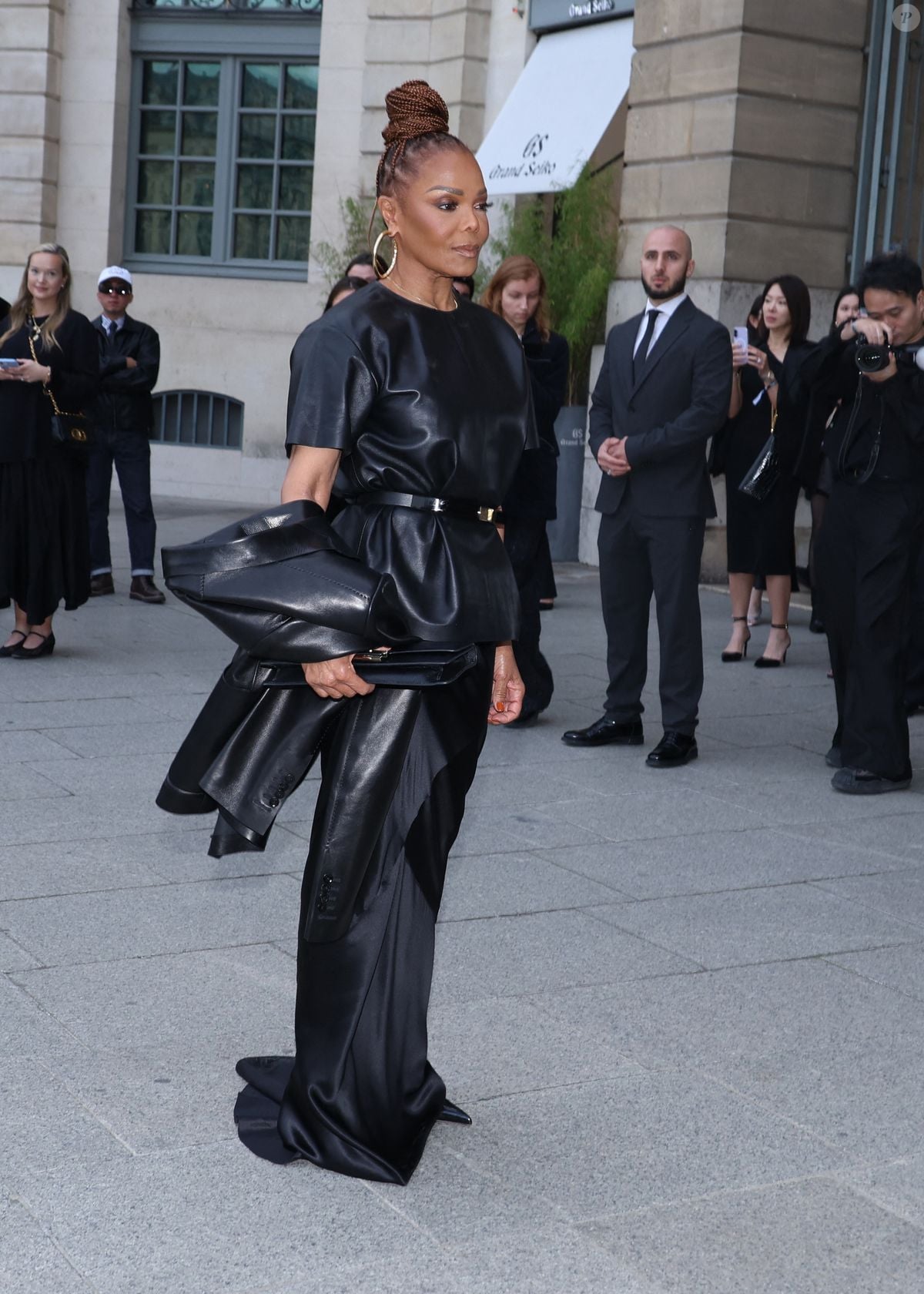Photo : Janet Jackson arrive au défilé Tom Ford Collection Femme Prêt-à