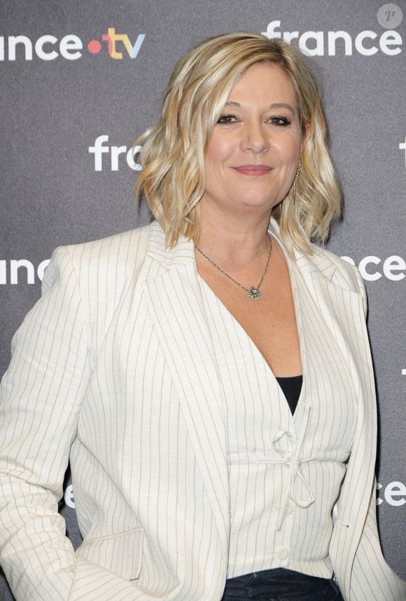 Flavie Flament - Photocall à l'occasion des 40 ans de l'émission "Télématin" au siège de France Télévisions à Paris le 6 février 2025. Rendez-vous quotidien de partage, de proximité, d'information et de convivialité, Télématin accompagne les Français chaque matin depuis 40 ans. En rassemblant toutes les générations autour de cette matinale, l'émission a su rester un pilier de la télévision française. © Coadic Guirec/Bestimage