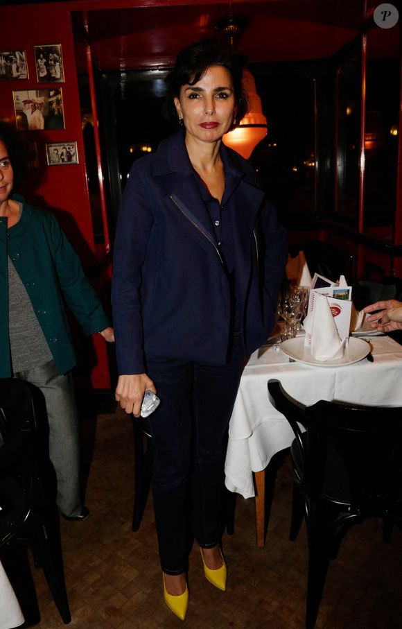Pour ce repas complet composé de ces deux assiettes simples, l'addition s'élève à un total de 43 euros.

Rachida Dati assiste au 'Pot-Au-Feu Des Celebrites' au restaurant Louchebem à Paris, France le 17 octobre 2013. Photo by Jerome Domine/ABACAPRESS.COM