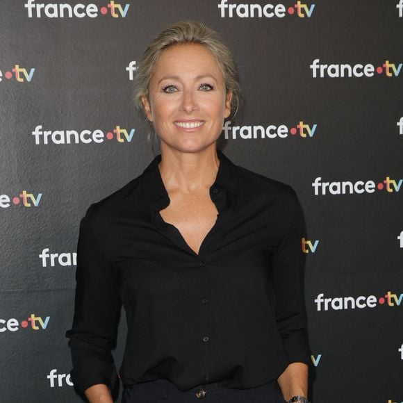 Anne-Sophie Lapix au photocall de la conférence de presse de rentrée de France Télévisions à Paris, France, le 4 septembre 2024. © Coadic Guirec/Bestimage