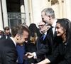 Et leurs grands amis que sont Brigitte et Emmanuel Macron
Le président français Emmanuel Macron, Brigitte Macron, Le roi Felipe VI et la reine Letizia d’Espagne - Les dirigeants et les têtes couronnées, venus du monde entier, assistent aux funérailles du pape François sur la place Saint-Pierre au Vatican à Rome, le 26 avril 2025. LALO YASKY / BESTIMAGE
