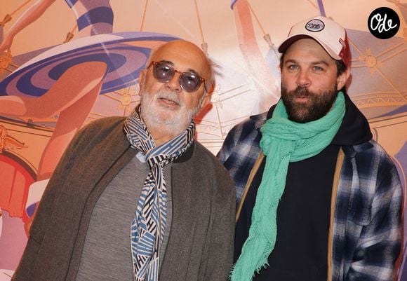 Gérard Jugnot et son fils Arthur Jugnot au photocall de la générale du spectacle "Tempo" du Cirque d'Hiver Bouglione à Paris, France, le 18 octobre 2025.

© Coadic Guirec/Bestimage
