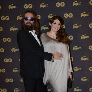 Sébastien Tellier et son épouse Amandine de la Richardière ont officialisé un heureux événement lors de la soirée des GQ Awards, au Musée d'Orsay, le 16 janvier 2013. © Rachid Bellak
