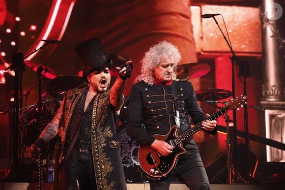Concert du groupe Queen avec le guitariste Bryan May, le batteur Roger Taylor et le Adam Lambert à Bologne en Italie le 11 juillet 2022. LaPresse / Panoramic / Bestimage