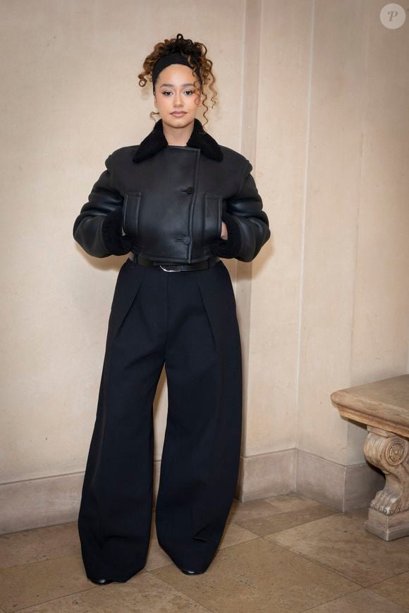 Léna Mahfouf - Photocall du défilé Jacquemus au 51 rue Raynouard lors de la Fashion Week Masculine prêt-à-porter Automne/Hiver 2025-2026 à Paris, le 26 janvier 2025. 
© Olivier Borde / Bestimage