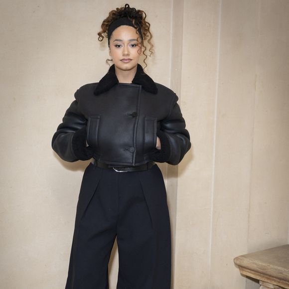Léna Mahfouf - Photocall du défilé Jacquemus au 51 rue Raynouard lors de la Fashion Week Masculine prêt-à-porter Automne/Hiver 2025-2026 à Paris, le 26 janvier 2025. 
© Olivier Borde / Bestimage