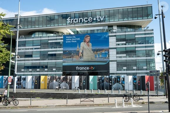 Illustration des locaux du groupe France Télévisions, situés 7 Esplanade Henri de France, à Paris (15), le 1er septembre 2025.