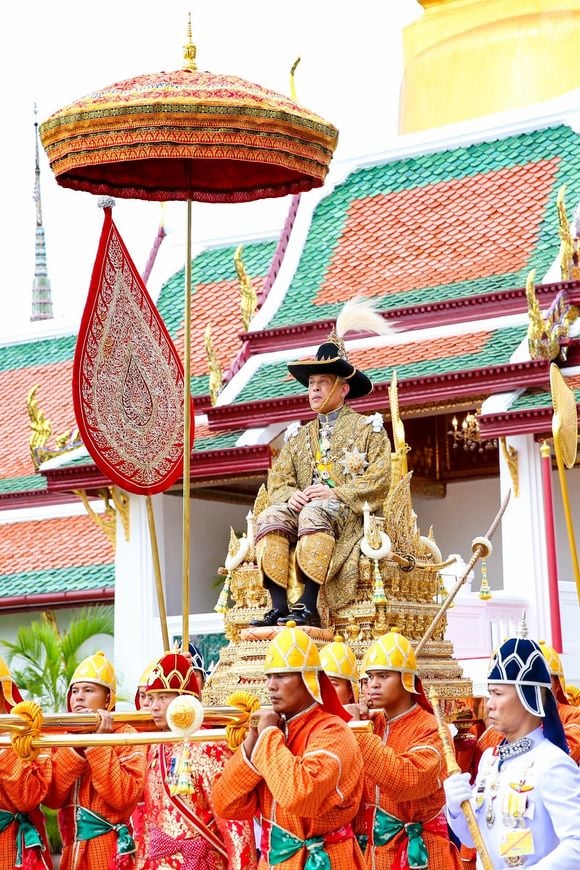 Couronnement du roi Rama X à Bangkok en Thaïlande, le 4 mai 2019.