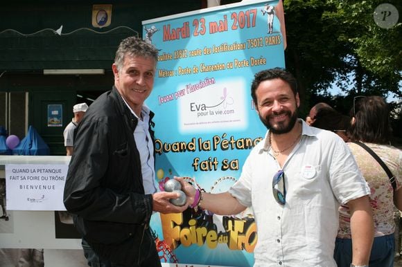 Pierre Deny - Quand la pétanque fait sa Foire du Trône lors de la journée de la Fête Arc En Ciel au profit de l'association "Eva" à Paris le 23 mai 2017.