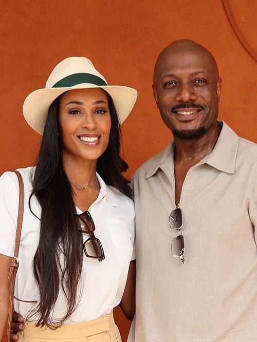 Harry Roselmack et sa compagne Jennifer Galap, Muriel Robin et Anne Le Nen... Roland-Garros, le rendez-vous des couples célèbres !