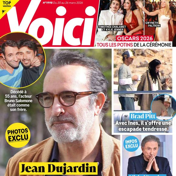 Couverture du Voici du vendredi 20 mars 2026 avec Jean Dujardin