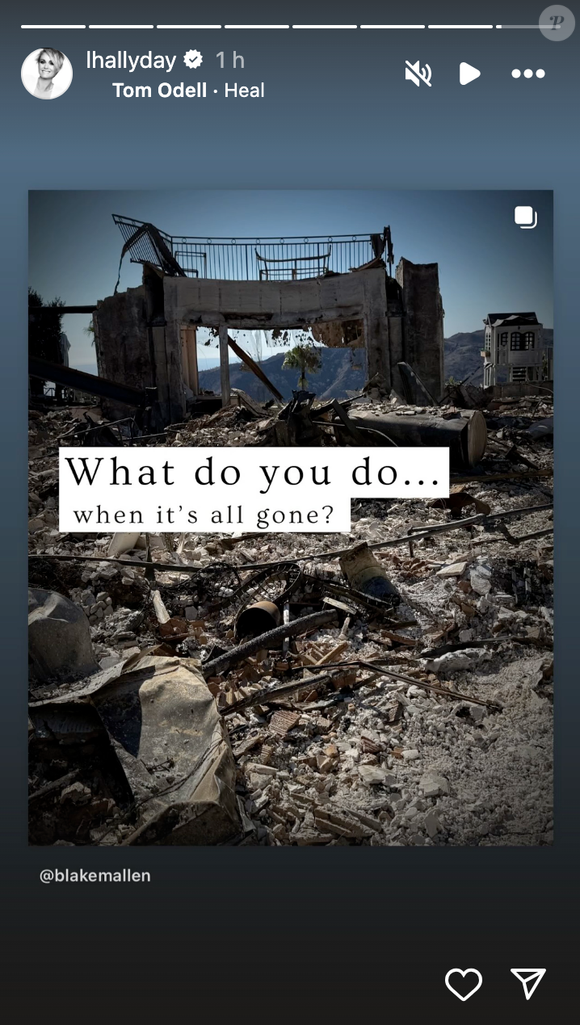 Elle qui avait vécu un début d'année compliqué avec l'incident qui a ravagé sa maison à Los Angeles


Laeticia Hallyday dévoile les ravages des incendies de Los Angeles sur une chapelle située à proximité de sa villa le dimanche 2 février 2025 sur Instagram.
Crédit : Instagram/lhallyday