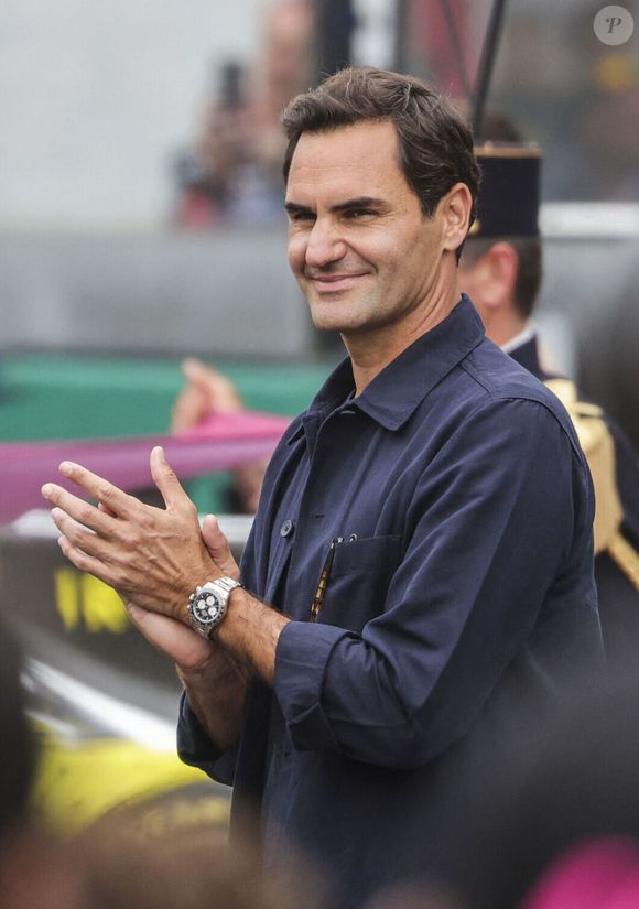 Roger Federer (CHE) - - Personnalités au départ des 24 Heures du Mans le 14 juin 2025 - Départ officiel de la 93ème édition des 24 Heures du Mans, quatrième manche du Championnat FIA WEC 2025, sur le circuit des 24 Heures du Mans les 14 et 15 juin 2025 en France. © MPS / PsnewZ / Bestimage