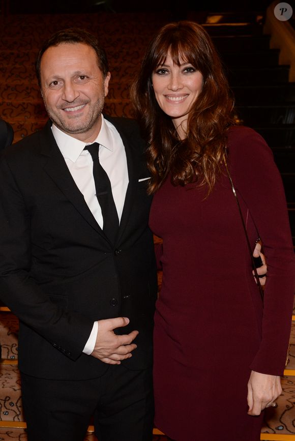 Exclusif - Arthur (Jacques Essebag) et sa compagne Mareva Galanter - Dîner de gala et vente aux enchère pour l'association "Sauveteurs sans frontières" ("Qui sauve une vie sauve l'humanité") à l'hôtel du collectionneur à Paris, France, le 13 février 2018. © Rachid Bellak/Bestimage