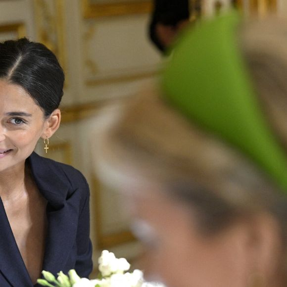 L'animatrice de télévision belge Tatiana Silva lors déjeuner de travail avec les acteurs français et belges de l'industrie créative et culturelle à l'Hôtel de Ville de Paris, France, le 15 octobre 2024, le deuxième jour de la visite officielle du couple royal belge en France. © Didier Lebrun/Pool/Photonews/Bestimage