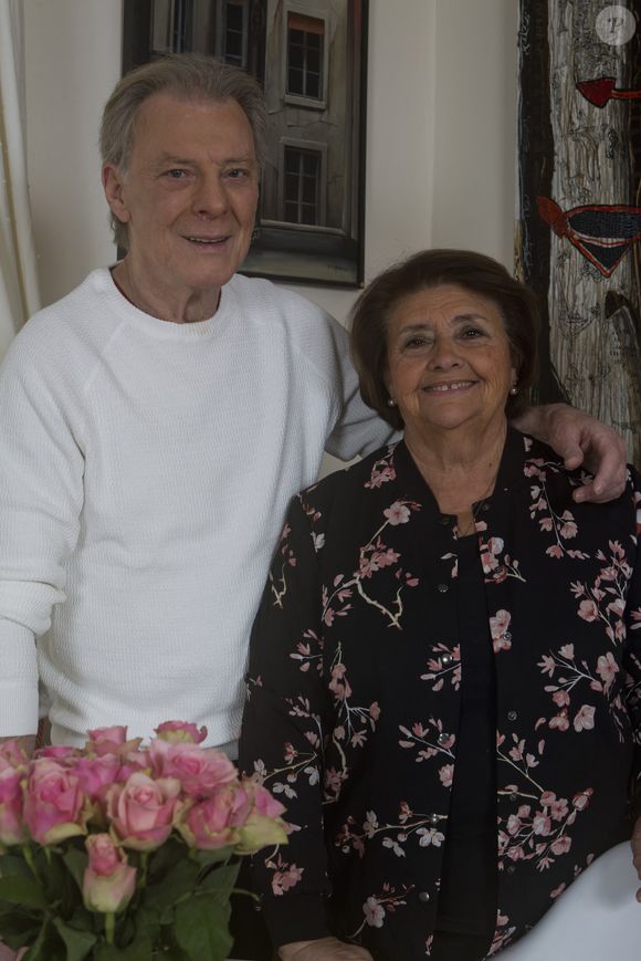 Herbert Leonard et sa femme Cléo chez eux à Barbizon en 2016. © JLPPA / Bestimage