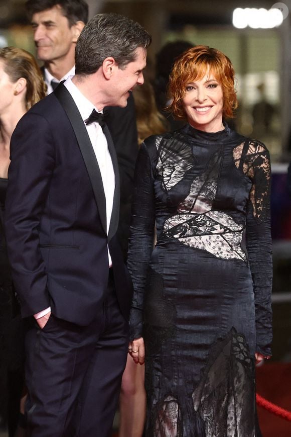 Yann Gozlan et Mylene Farmer assistent à la projection de minuit de Dalloway dans le cadre du 78ème Festival de Cannes à Cannes, France, le 15 mai 2025. Jerome Domine/ABACAPRESS.COM