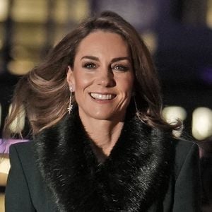 La princesse de Galles (Catherine "Kate" Middleton, princesse de Galles) arrive à l'abbaye de Westminster à Londres pour le service de chants Together At Christmas. Date de la photo : Vendredi 5 décembre 2025.