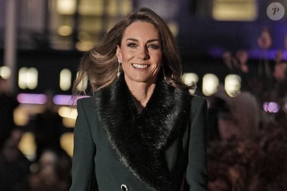 La princesse de Galles (Catherine "Kate" Middleton, princesse de Galles) arrive à l'abbaye de Westminster à Londres pour le service de chants Together At Christmas. Date de la photo : Vendredi 5 décembre 2025.