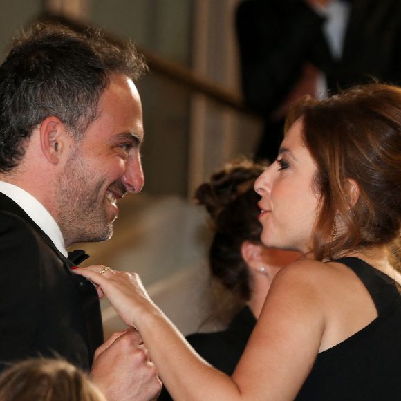 Raphael Glucksmann et Lea Salame assistent à la première de 'Redoubtable (Le Redoutable)' lors de la 70e édition du Festival de Cannes au Palais des Festivals le 21 mai 2017 à Cannes, France. Photo par Shootpix/ABACAPRESS.COM