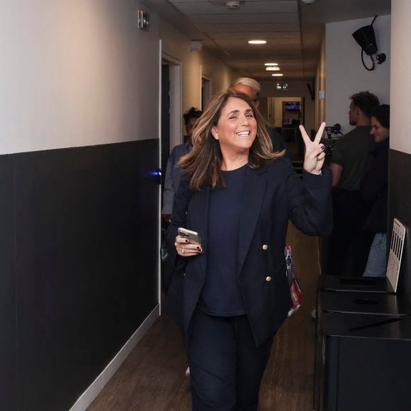 Exclusif - Valérie Bénaïm, sur le plateau de l’émission « TPMP » présentée par C.Hanouna et diffusée en direct sur C8, Paris, France, le 23 septembre 2024. © Jack Tribeca / Bestimage