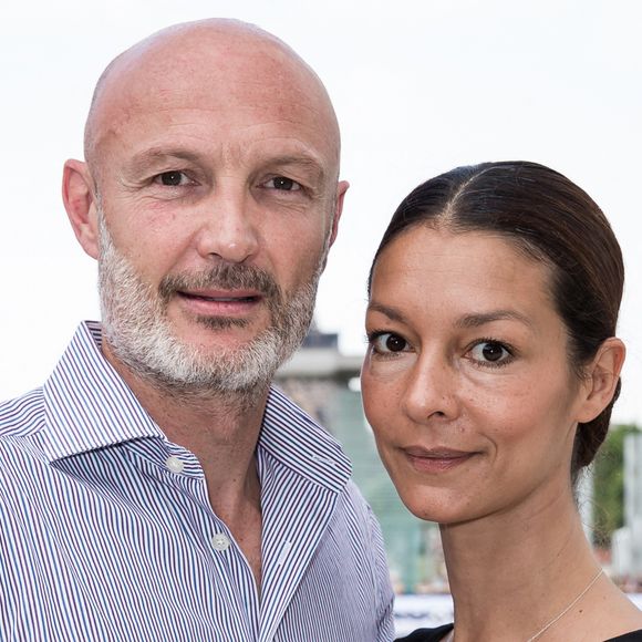 Exclusif - Frank Leboeuf et sa femme Chrislaure Nollet - People lors du Longines Paris Eiffel Jumping au Champ-de-Mars à Paris, le 4 juillet 2015. Bestimage
