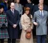 Une tradition respectée depuis des années...

Le prince William, Catherine Kate Middleton la duchesse de Cambridge enceinte, Meghan Markle et son fiancé le prince Harry - La famille royale d'Angleterre arrive à la messe de Noël à l'église Sainte-Marie-Madeleine à Sandringham, le 25 décembre 2017.