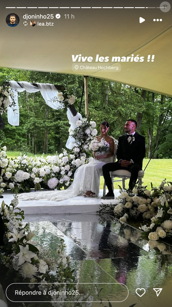 Jonathan Clauss et sa compagne Pauline se sont mariés.