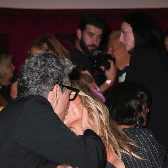 Exclusif - Marc Lavoine Adriana Karembeu - Personnalités au "concerto pour la paix" de Omar Harfouch au théâtre des Champs-Elysées à Paris le 18 septembre 2024. © Perusseau / Tribeca / Bestimage