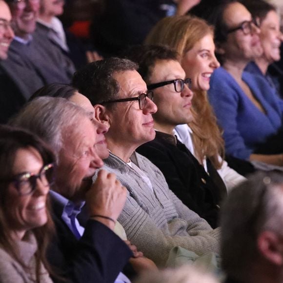 Dans le public, on pouvait notamment retrouver Bernard Lavilliers et sa femme Sophie Chevallier, Patrick Préjean et sa femme Viviane, Dany Boon, Sylvain Tesson et sa compagne Catherine Van Offelen...

Exclusif - Georges Blanc (Chef Étoilé) en famille, Dany Boon, Sylvain Tesson et sa compagne Catherine Van Offelen - Célébrités au spectacle « Laurent Gerra se met à table ! », à savourer au Casino de Paris, à Paris, France, le 03 Janvier 2025. © Bertrand Rindoff/Bestimage