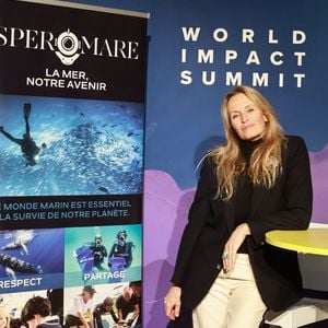 Estelle Lefébure, présidente de l'association Spero Mare au World Impact Summit à Bordeaux le 25 mars 2025.
© Fabien Cottereau / Bestimage