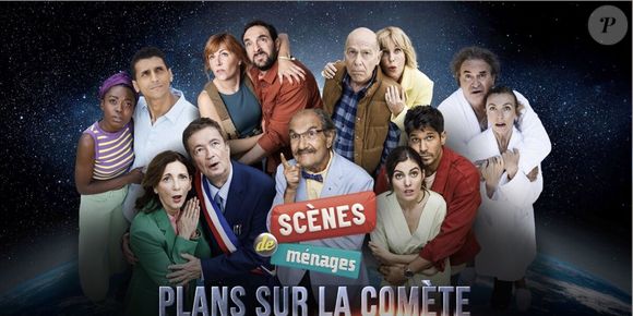 Valérie Karsenti a été interrogée sur son attachement à "Scènes de ménages" et sur sa relation avec son partenaire à l’écran...

Affiche promotionnelle du prime de "Scènes de ménages", "Plans sur la comète"