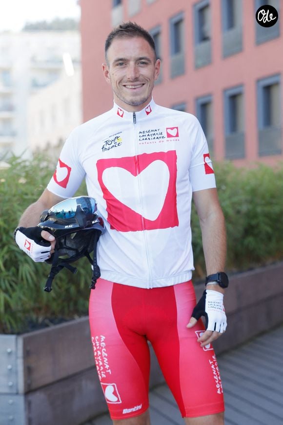Dorian Louvet (Koh Lanta) - Portraits des personnalités participant à l'étape du coeur de l'association "Mécénat Chirurgie Cardiaque" (MCC) à l'Hôtel Ibis Centre lors du tour de France, St Etienne, France, le 14 juillet 2022. © Christophe Clovis / Bestimage