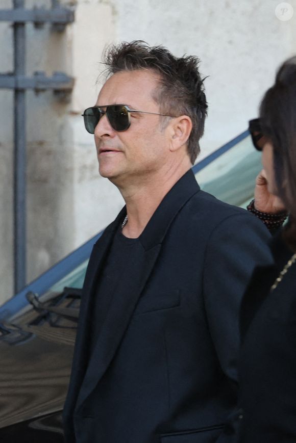 David Hallyday - Obsèques de Nathalie Baye en l'église Saint-Sulpice à Paris le 24 avril 2026. © Dominique Jacovides - Coadic Guirec / Bestimage
