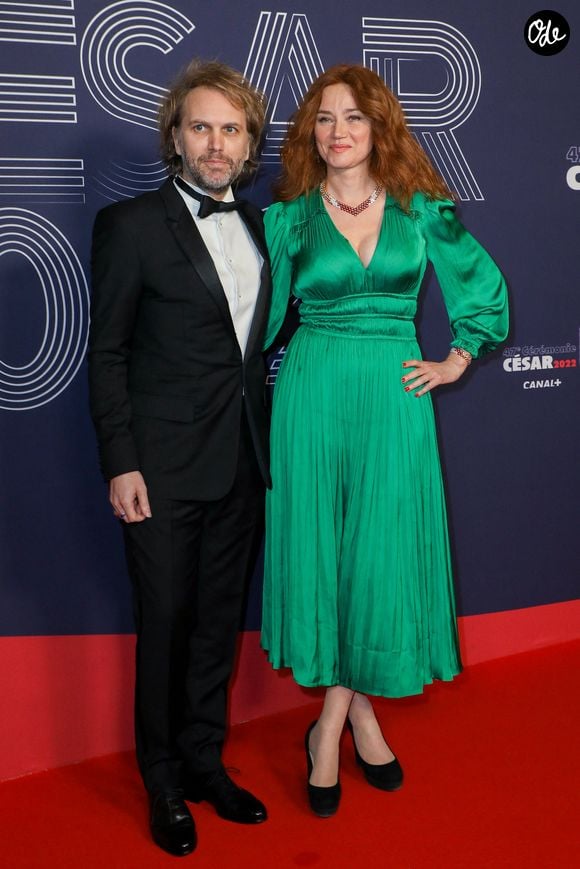 Marine Delterme, Florian Zeller - Photocall de la 47ème édition de la cérémonie des César à l'Olympia à Paris, le 25 février 2022. © Borde-Jacovides/Bestimage
