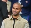 Tony Parker, l'un des plus grands sportifs de l'histoire française, entame un virage professionnel inattendu.

Tony Parker - Les célébrités dans les tribunes lors du match aller de la demi-finale de la Ligue Des Champions 2025-2026.

© Christian Liewig/Bestimage